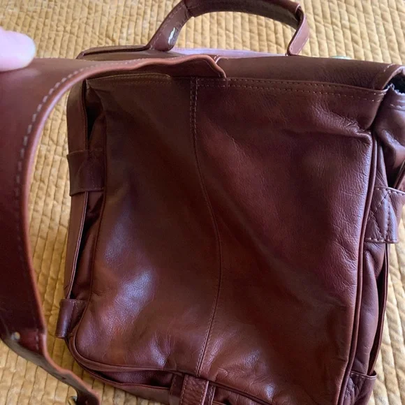 vtg 90s HOBO International Messenger Organizer - Picture 3 of 14